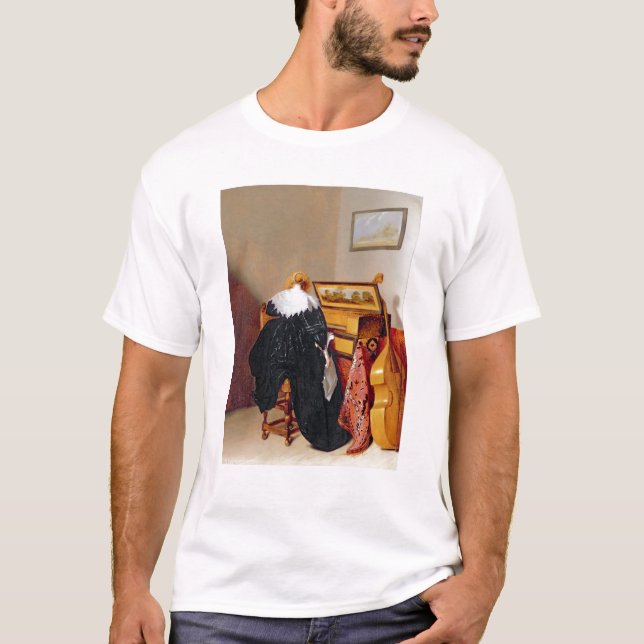 Lady seated by a Virginal T-Shirt (Front)