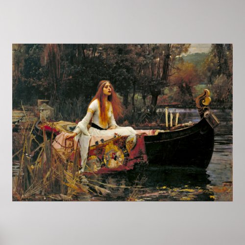 Lady Shalott 1888 Poster