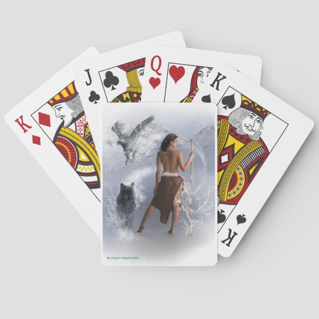 Lady Shaman Poker Cards (Back)