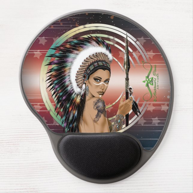 Lady Sioux Gel Mouse Pad (Front)