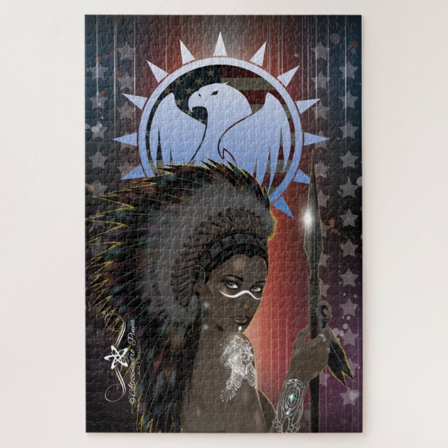 Lady Sioux Jigsaw Puzzle (Vertical)