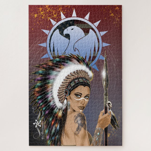 Lady Sioux Jigsaw Puzzle (Vertical)