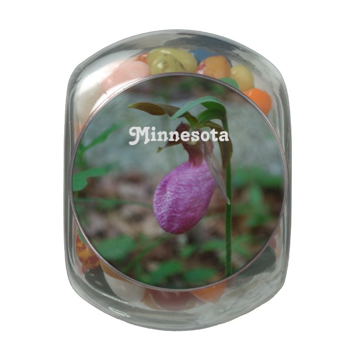 Lady Slipper Glass Jar