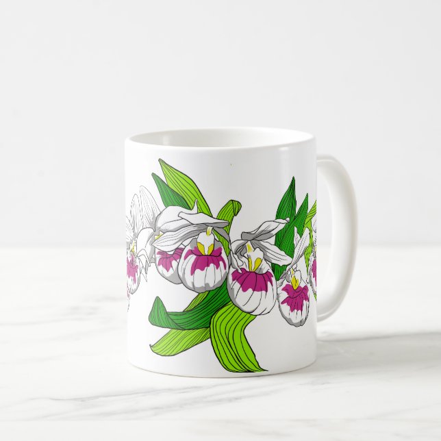 Lady Slipper Mug (Front Right)