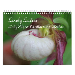 Lady Slipper Orchid Flowers Calendar