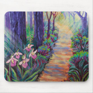Lady Slippers on the Path Mouse Pad