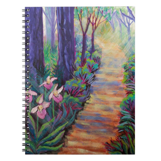 Lady Slippers on the Path Notebook (Front)