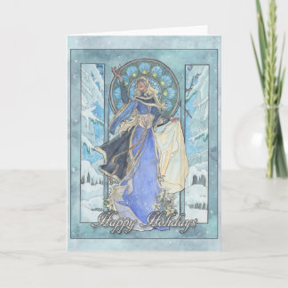 Lady Snowflake Card