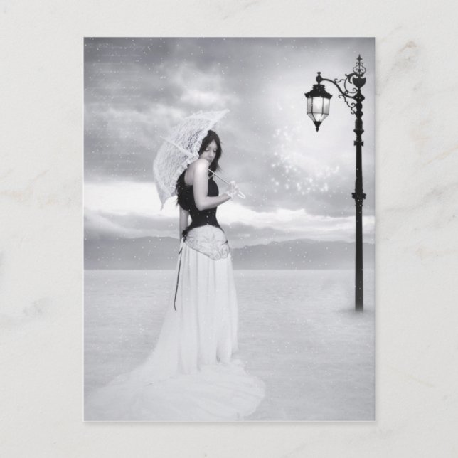 "Lady Snowflake" Postcard (Front)