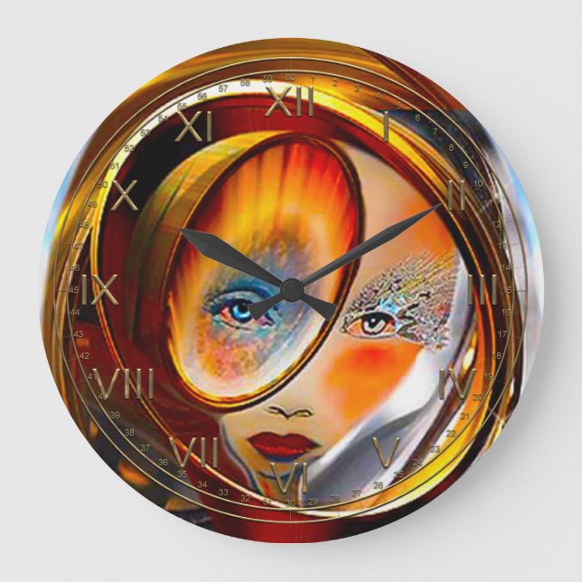 Lady Solar Large Clock (Front)