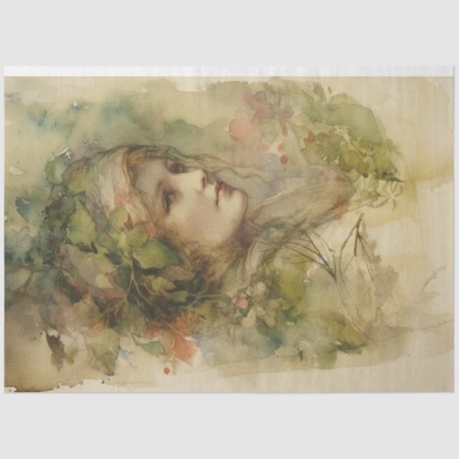 Lady Spring  Tissue Paper (Front)