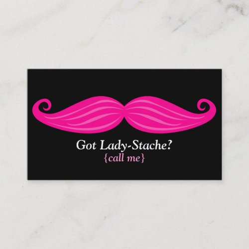 Lady-Stache Bizcard Business Card