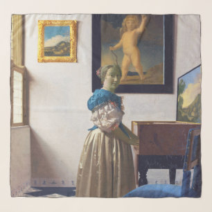 Lady Standing at a Virginal, Johannes Vermeer Scarf