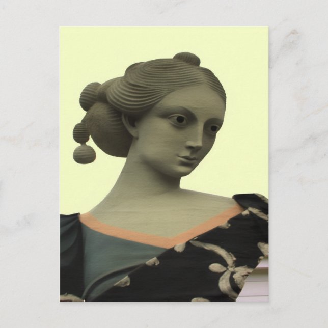 Lady Statue Postcard (Front)