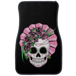 Lady Sugar Skull Car Mat