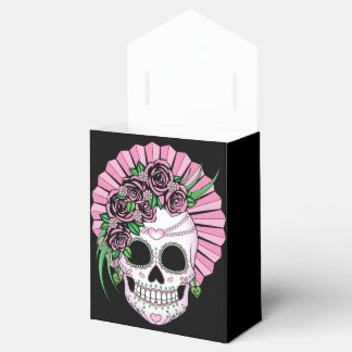 Lady Sugar Skull Favor Boxes