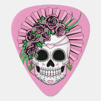 Lady Sugar Skull Guitar Pick