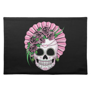 Lady Sugar Skull Placemat