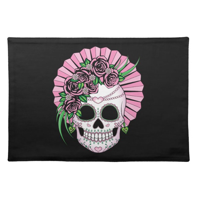 Lady Sugar Skull Placemat (Front)
