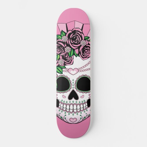 Lady Sugar Skull Skateboard