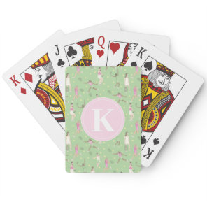 Lady Tennis Players Personalized Playing Cards