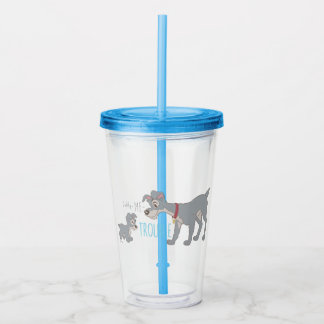 Lady & The Tramp | Dad+Me=Trouble Acrylic Tumbler