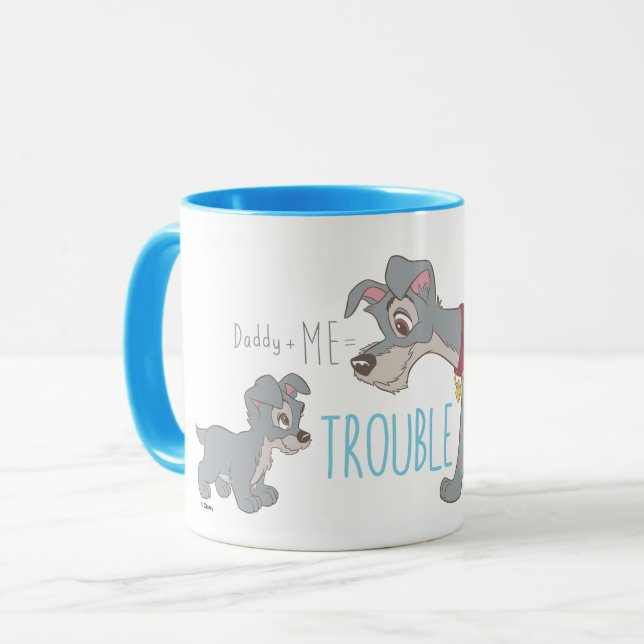 Lady & The Tramp | Dad+Me=Trouble Mug (Front Left)