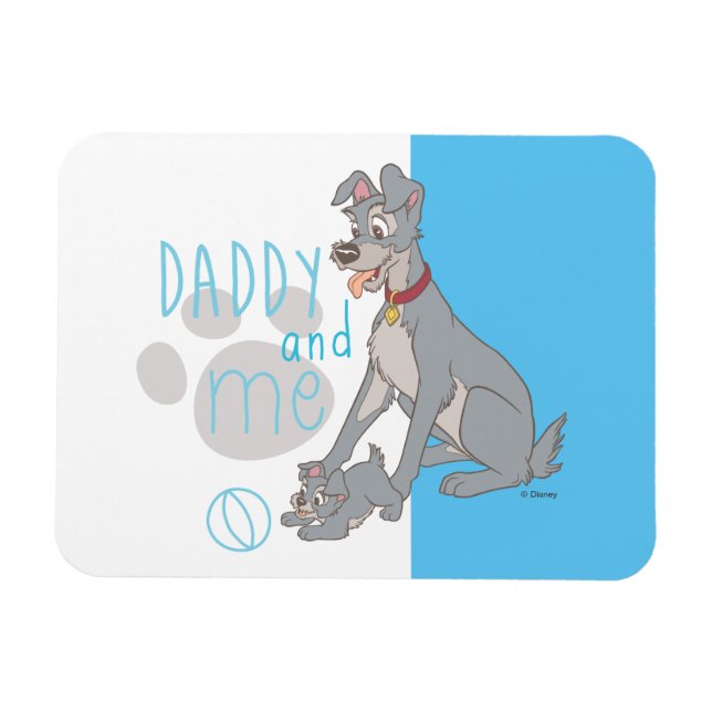 Lady & The Tramp | Daddy and Me Magnet (Horizontal)