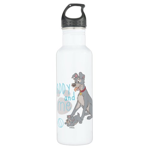 Lady  The Tramp  Daddy and Me Stainless Steel Water Bottle