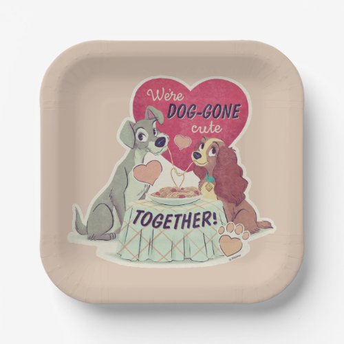 Lady  the Tramp Paper Plates