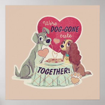 Lady & The Tramp Poster by OtherDisneyBrands at Zazzle