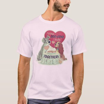 Lady & The Tramp T-shirt by OtherDisneyBrands at Zazzle