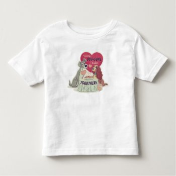 Lady & The Tramp Toddler T-shirt by OtherDisneyBrands at Zazzle