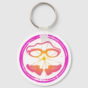 Lady Triathlon Keychain