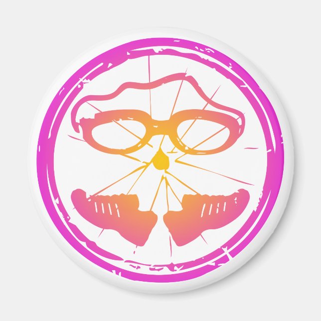 Lady Triathlon Magnet (Front)