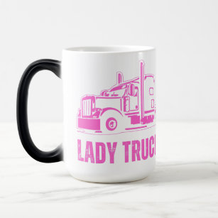 Lady trucker Trucker Lady trucker womens trucker   Magic Mug