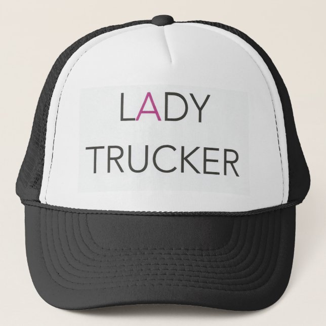 Lady Trucker USA Pink Hat (Front)
