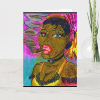 Lady tuxa a Cigar Card