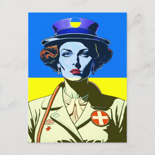 Lady Ukraine Postcard