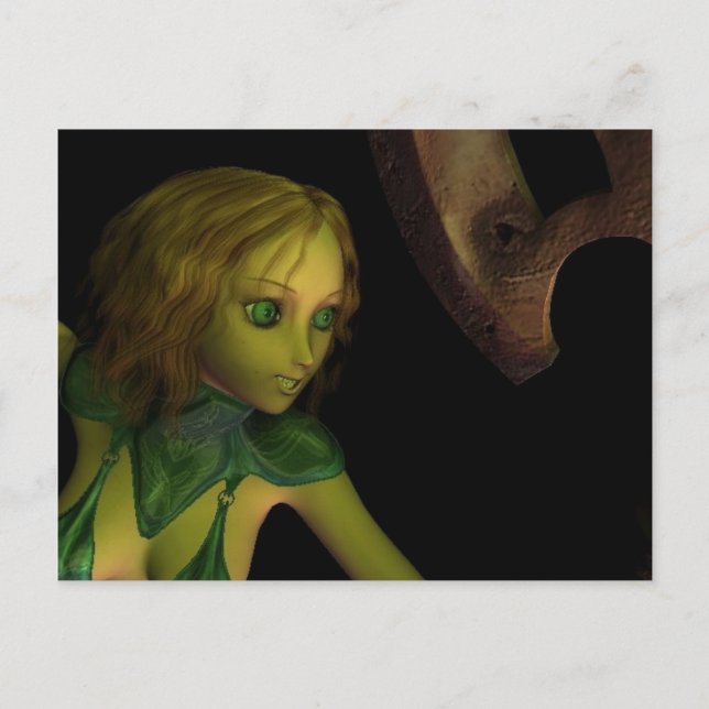 Lady under the Ax Post Card (Front)