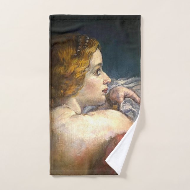 Lady Under the Moon Elegant Bath Towels (Hand Towel)