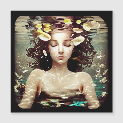Lady Under Water  AI Generated Artwork