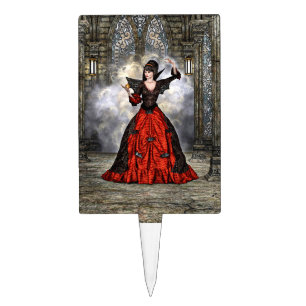 Lady Vamp Cake Topper
