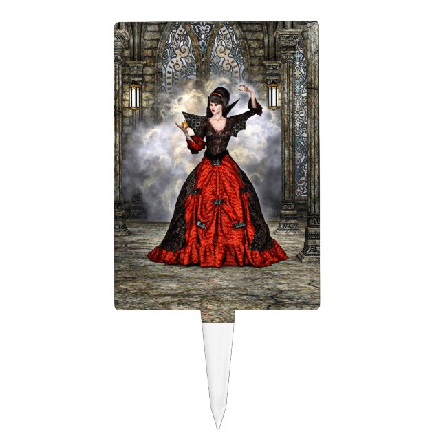 Lady Vamp Cake Topper (Front)