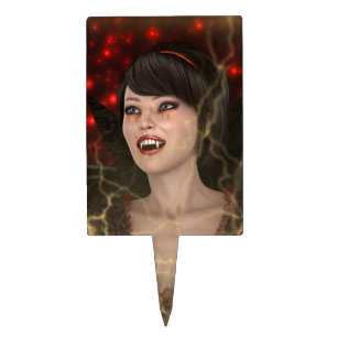 Lady Vamp Cake Topper