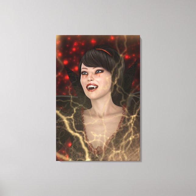 Lady Vamp Canvas Print (Front)