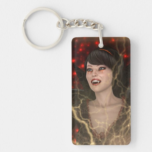 Lady Vamp Keychain (Front)