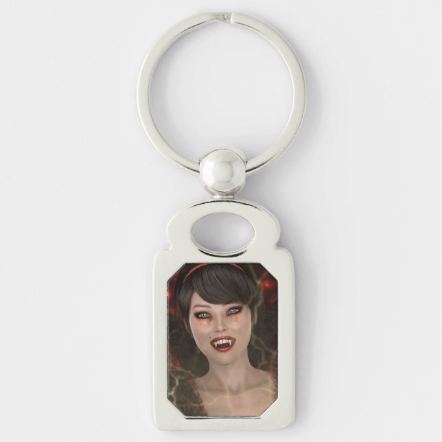 Lady Vamp Keychain (Front)
