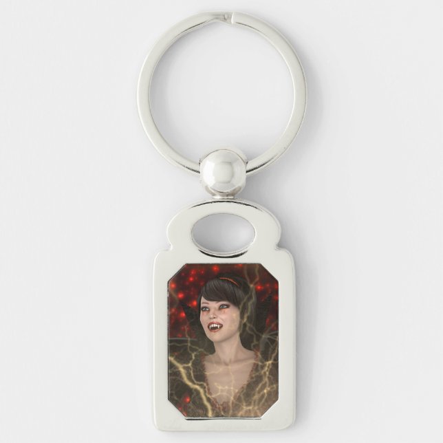 Lady Vamp Keychain (Front)