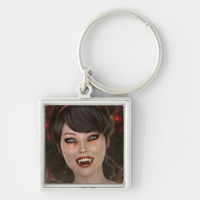 Lady Vamp Keychain (Front)